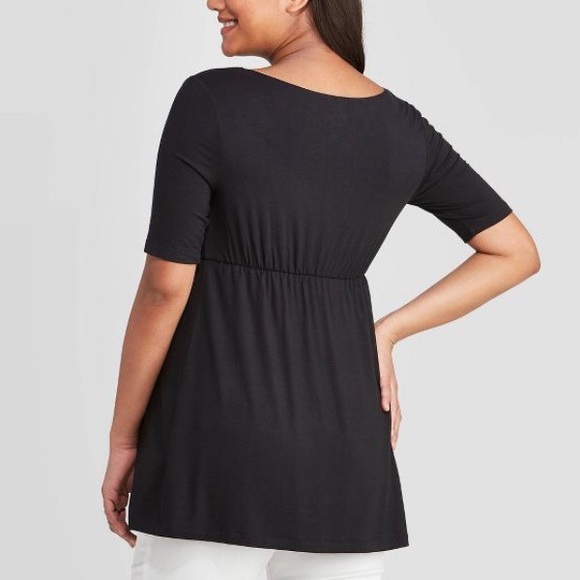 Ingrid and Isabel maternity black top - Picture 2 of 10